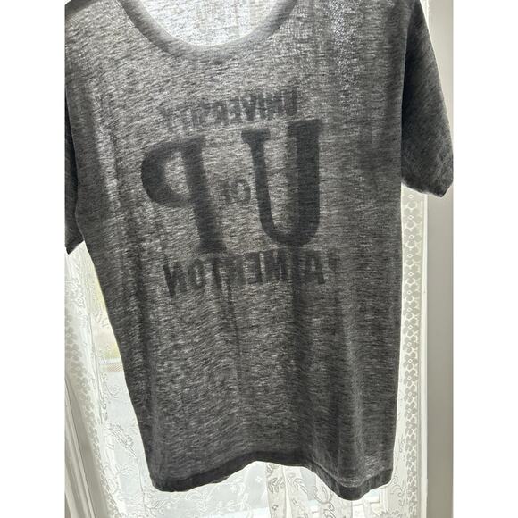 Vintage 80s Palmerton Shirt Size Medium USA Single Stitch Paper Thin Soft Gray - Picture 4 of 16